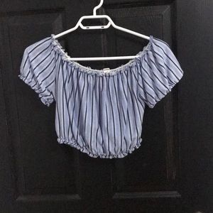 Off the shoulder crop top